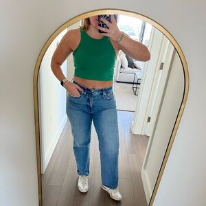 Aritzia green Sunday Best Hip Tank small